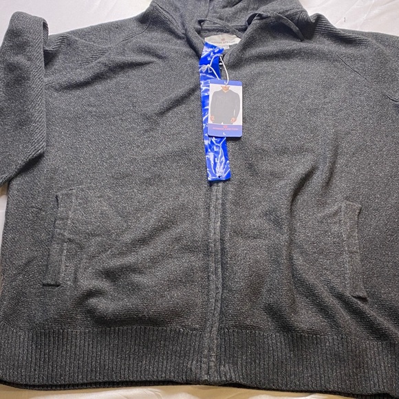 Men's Charcoal Zip-Up Hoodie - Picture 7 of 16